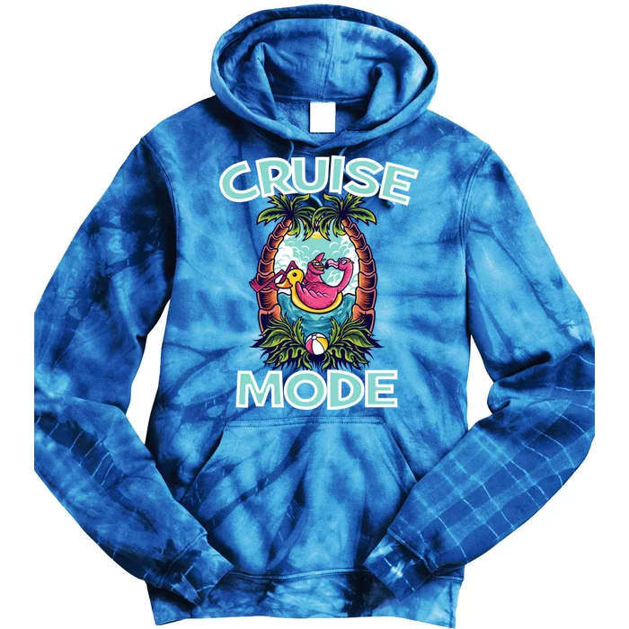 Cruise Mode Family Vacation Funny Ship Cruising Gift Tie Dye Hoodie