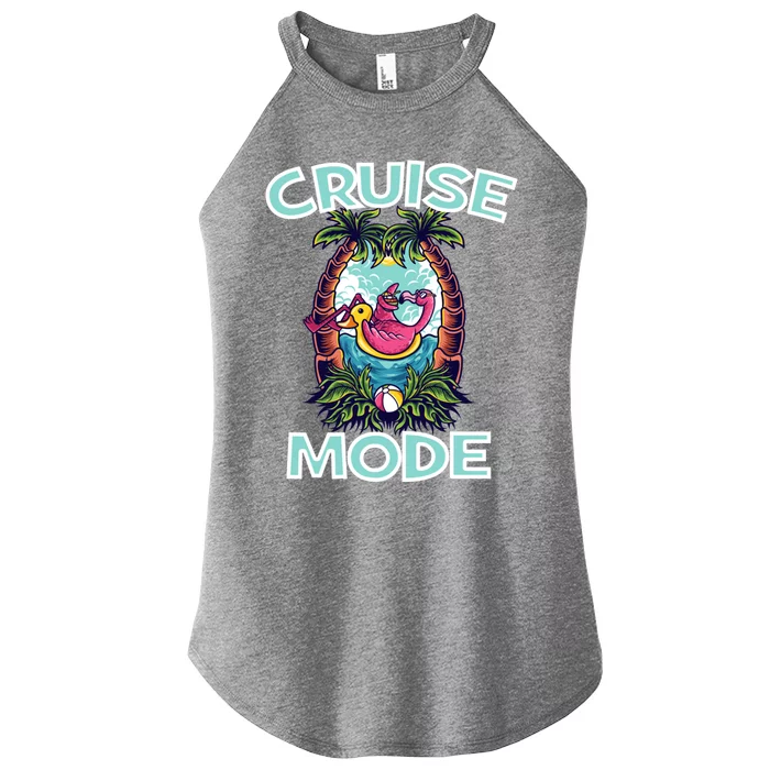 Cruise Mode Family Vacation Funny Ship Cruising Gift Women’s Perfect Tri Rocker Tank