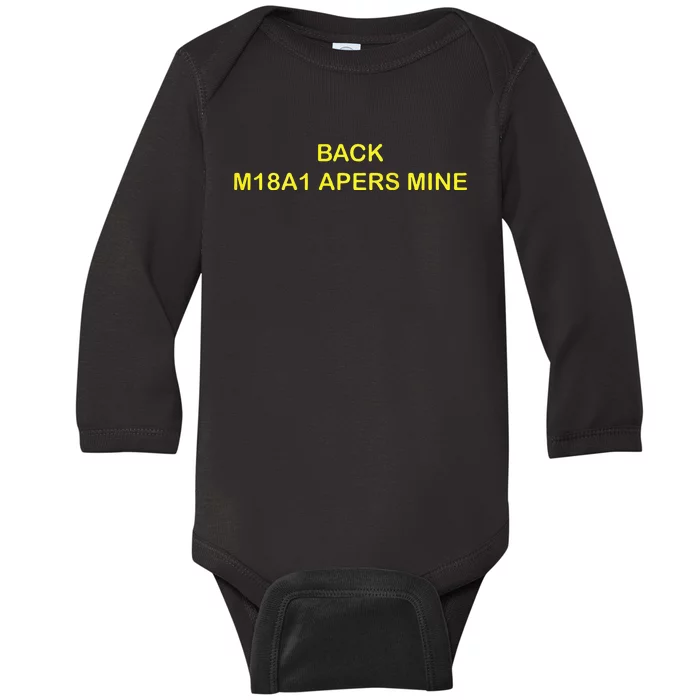 Claymore Mine Front Toward Enemy Military Baby Long Sleeve Bodysuit