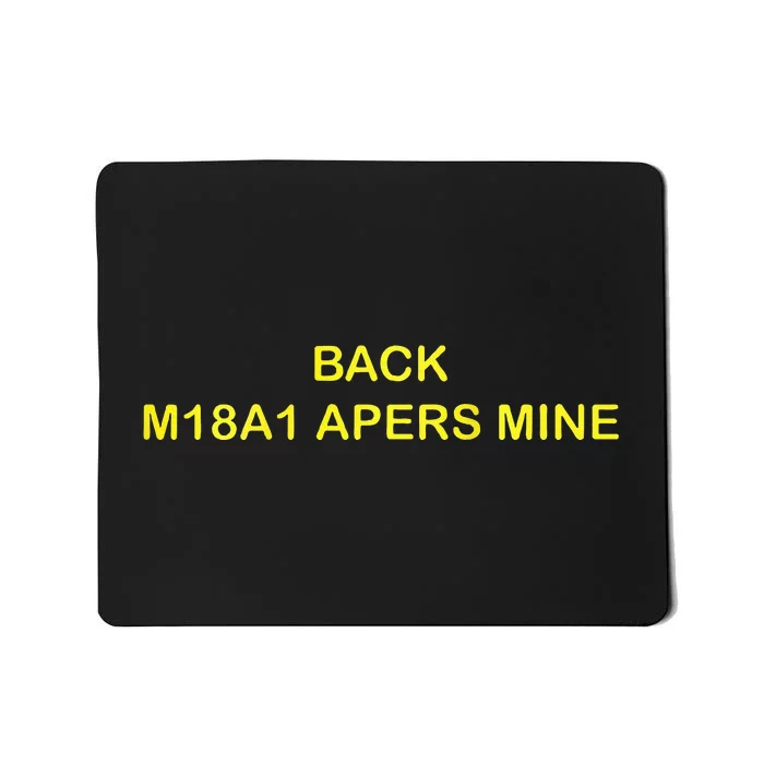 Claymore Mine Front Toward Enemy Military Mousepad