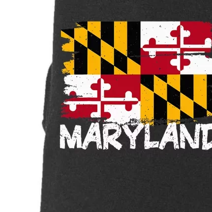 Cool Maryland Flag Doggie 3-End Fleece Hoodie