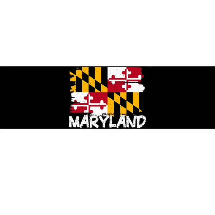 Cool Maryland Flag Bumper Sticker