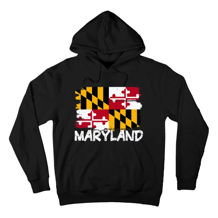 Cool Maryland Flag Tall Hoodie