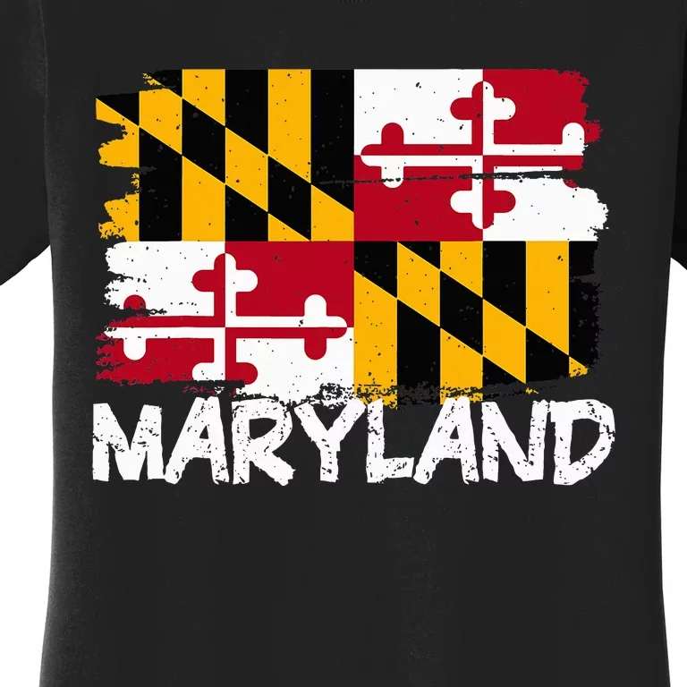 Cool Maryland Flag Women's T-Shirt