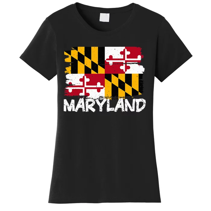 Cool Maryland Flag Women's T-Shirt