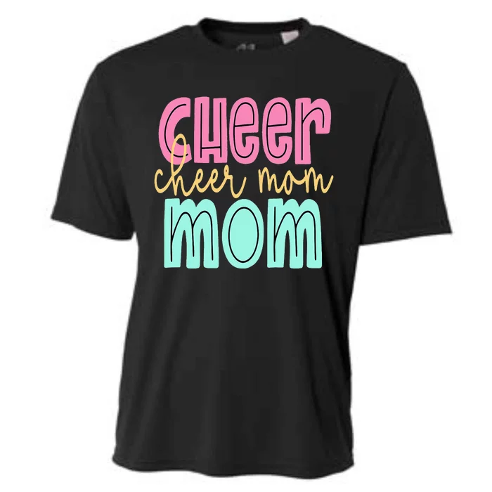 Cheerleader Mom for Cheerleading Mama Squad Cheer Practice Cooling Performance Crew T-Shirt