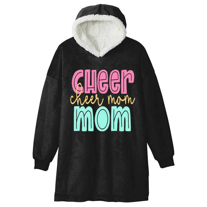 Cheerleader Mom for Cheerleading Mama Squad Cheer Practice Hooded Wearable Blanket