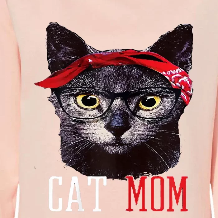 Cat Mom Funny And Cute Gift For Animal Lovers Womens California Wash Sweatshirt