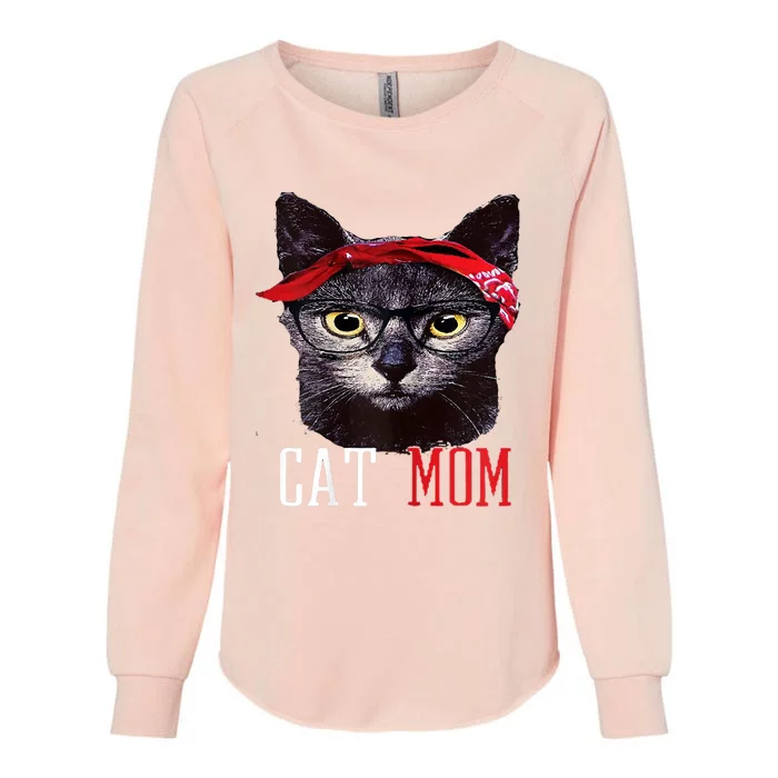 Cat Mom Funny And Cute Gift For Animal Lovers Womens California Wash Sweatshirt