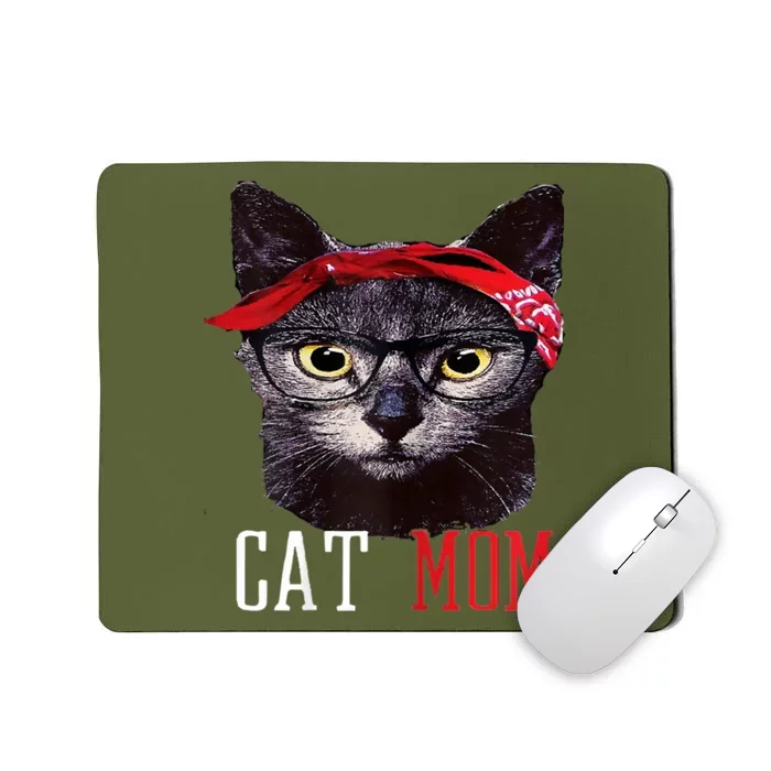 Cat Mom Funny And Cute Gift For Animal Lovers Mousepad