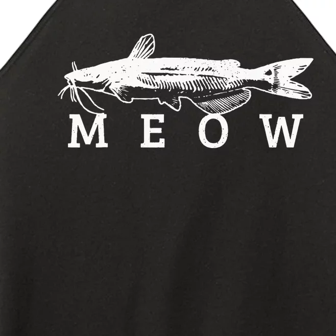 Catfish Meow Funny Catfishing Fishing Fisherman Gift Women’s Perfect Tri Rocker Tank