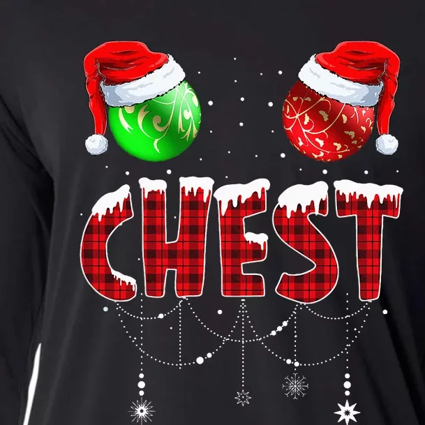 Chestnuts Matching Family Funny Chest Nuts Christmas Couples Cooling Performance Long Sleeve Crew