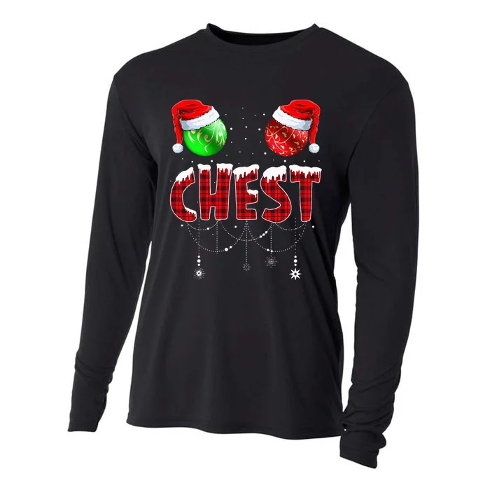 Chestnuts Matching Family Funny Chest Nuts Christmas Couples Cooling Performance Long Sleeve Crew