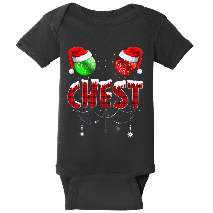 Chestnuts Matching Family Funny Chest Nuts Christmas Couples Baby Bodysuit