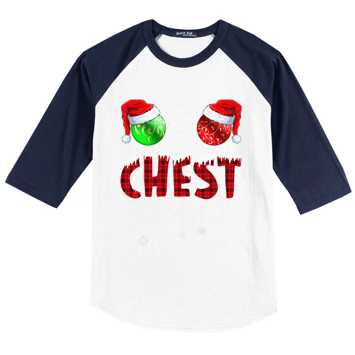 Chestnuts Matching Family Funny Chest Nuts Christmas Couples Baseball Sleeve Shirt