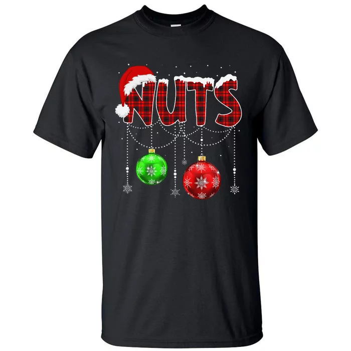 Chestnuts Matching Family Funny Chest Nuts Christmas Couples Tall T-Shirt