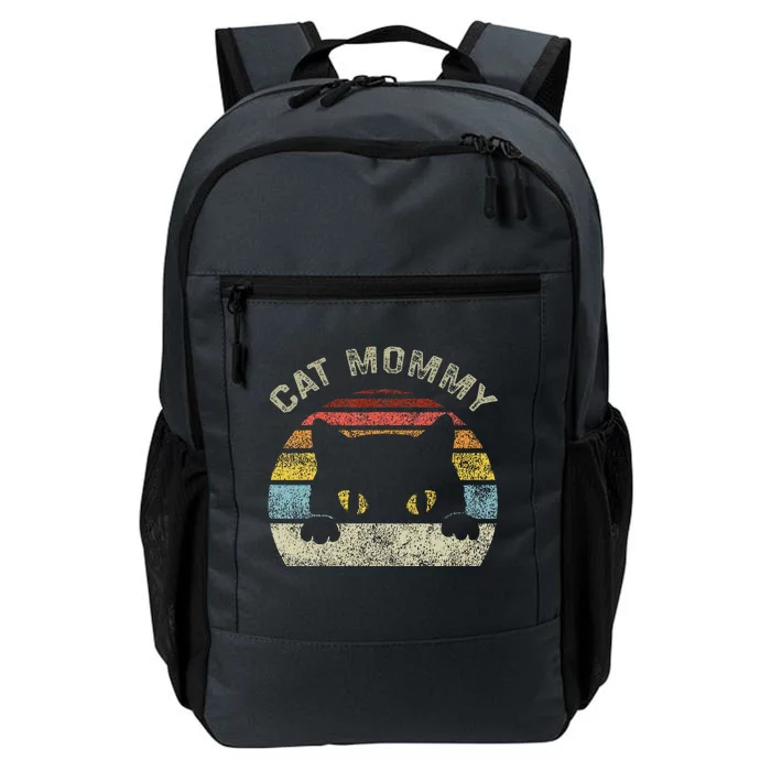 Cat Mommy Funny Vintage Retro Black Cats Mom Mothers Day Daily Commute Backpack