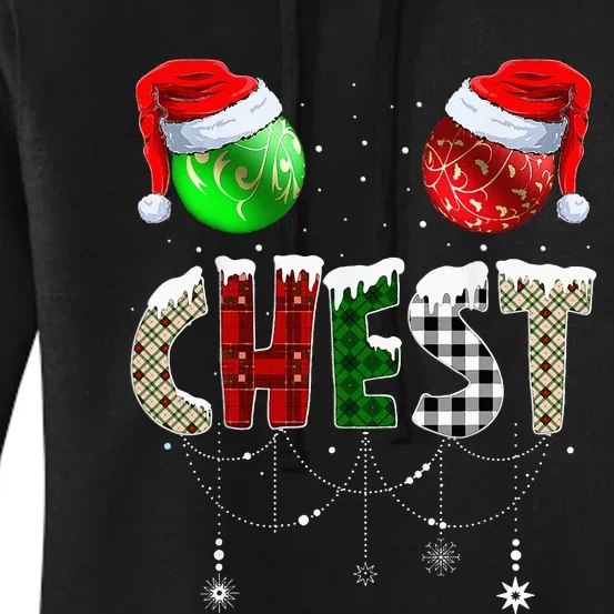 Chestnuts Matching Family Funny Chest Nuts Christmas Couples Women's Pullover Hoodie