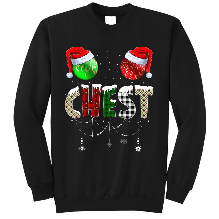 Chestnuts Matching Family Funny Chest Nuts Christmas Couples Tall Sweatshirt