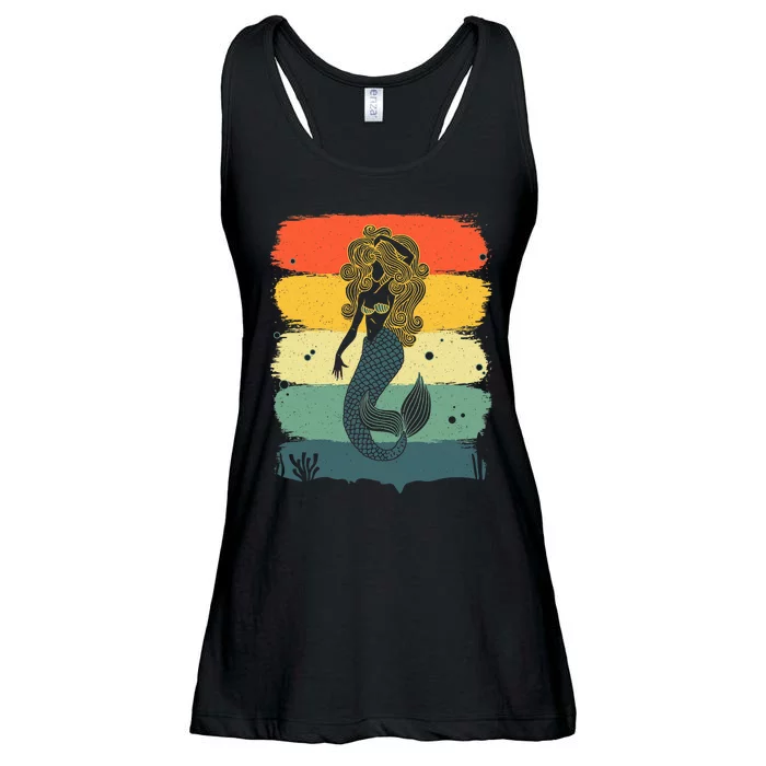 Cool Mermaid For Girl Kids Women Under Sea Mermaids Merman Ladies Essential Flowy Tank