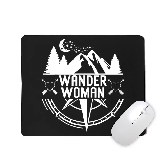 Compass Mountain For Wo,Wander Woman Hiking Mousepad