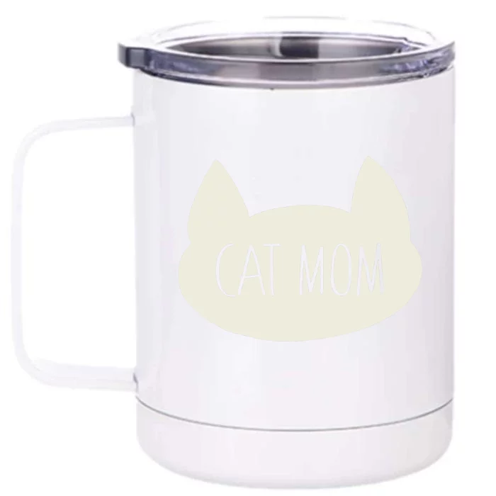 Cat Mom Funny Cat Mommy For Women For Mothers Day Front & Back 12oz Stainless Steel Tumbler Cup