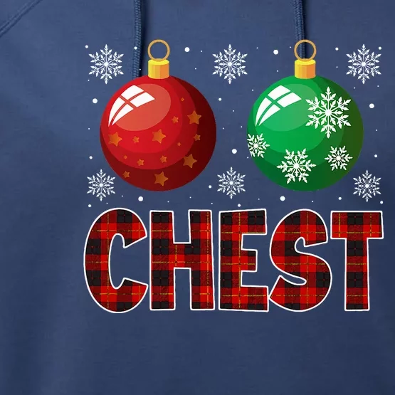 Chestnuts Matching Family Funny Chest Nuts Christmas Couples Performance Fleece Hoodie