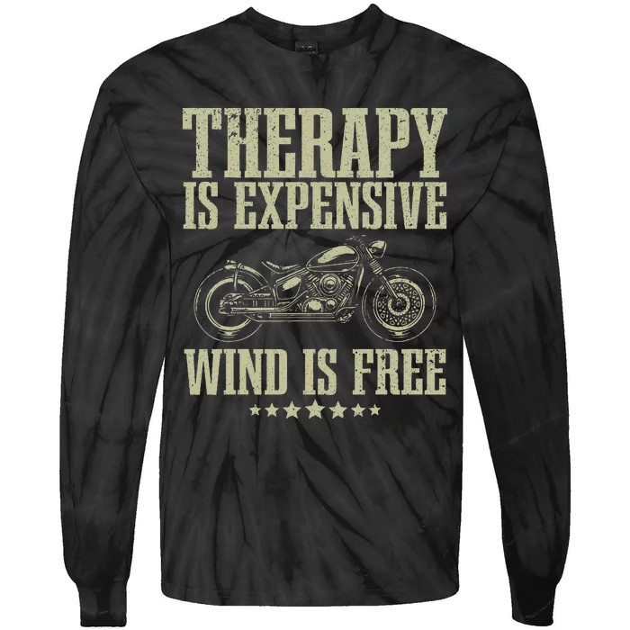 Cool Motorcycle For Women Motorcycle Lovers Bike Rider Tie-Dye Long Sleeve Shirt