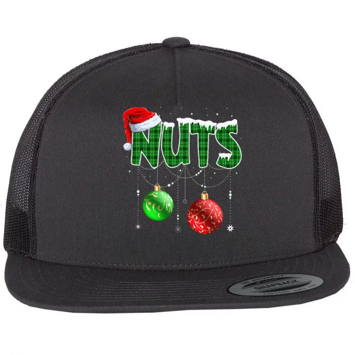 Chestnuts Matching Family Funny Chest Nuts Christmas Couples Flat Bill Trucker Hat