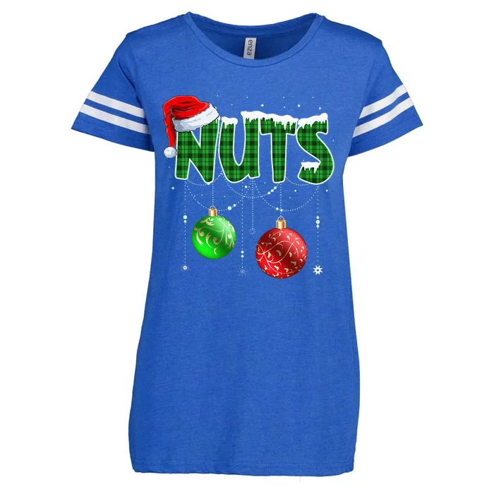 Chestnuts Matching Family Funny Chest Nuts Christmas Couples Enza Ladies Jersey Football T-Shirt