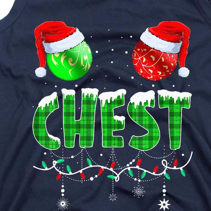 Chestnuts Matching Family Funny Chest Nuts Christmas Couples Tank Top