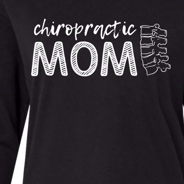 Chiropractic Mom Funny Chiropractor Mother's Day Chiro Humor Gift Womens Cotton Relaxed Long Sleeve T-Shirt