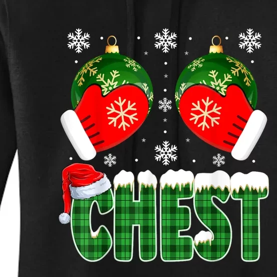 Chestnuts Matching Family Funny Chest Nuts Christmas Couples Women's Pullover Hoodie