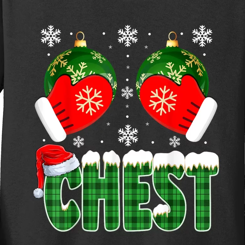 Chestnuts Matching Family Funny Chest Nuts Christmas Couples Kids Long Sleeve Shirt