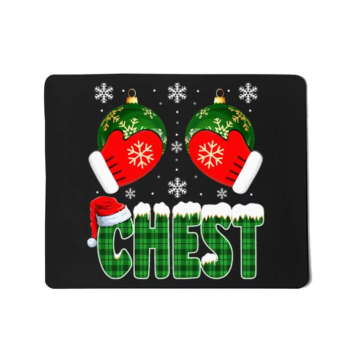 Chestnuts Matching Family Funny Chest Nuts Christmas Couples Mousepad