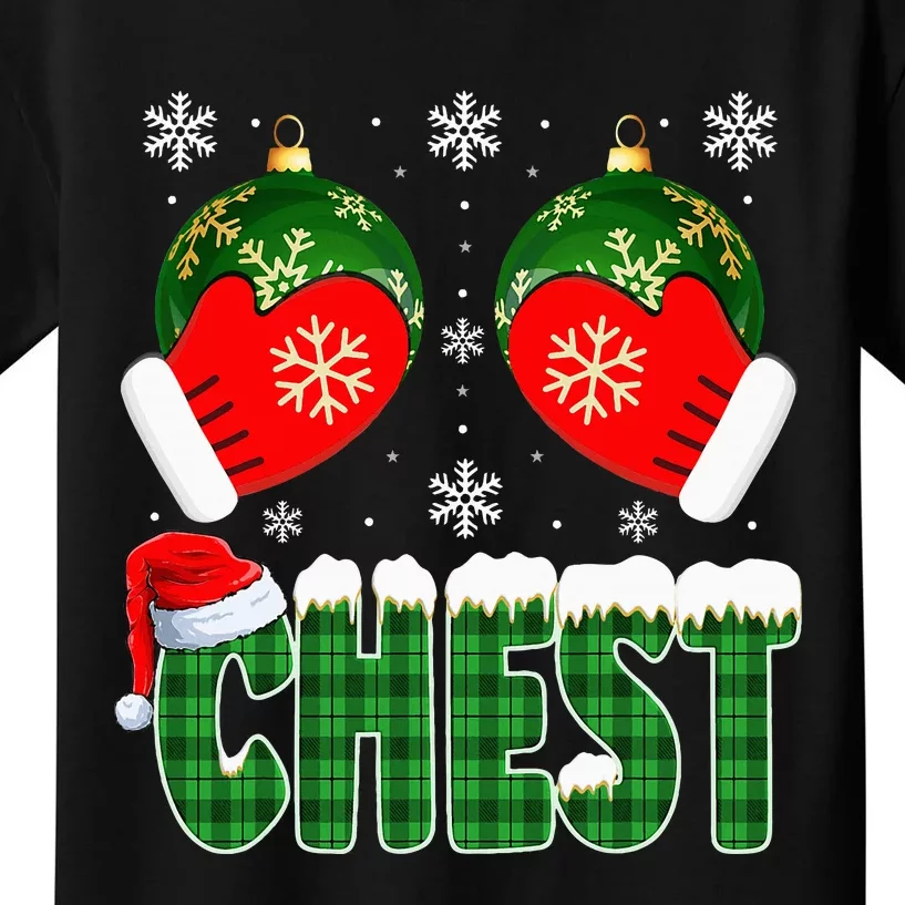 Chestnuts Matching Family Funny Chest Nuts Christmas Couples Kids T-Shirt