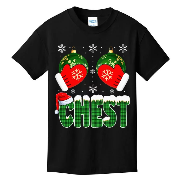 Chestnuts Matching Family Funny Chest Nuts Christmas Couples Kids T-Shirt