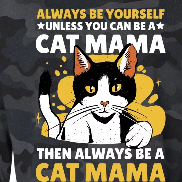 Cat Mama For Mothersday Ll Mother Gift Cropped Pullover Crew