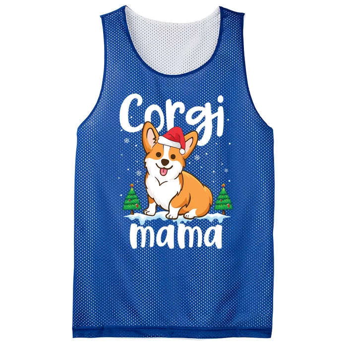 Corgi Mama Funny Santa Corgi Mama Christmas Funny Gift Cute Gift Mesh Reversible Basketball Jersey Tank