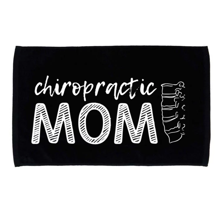 Chiropractic Mom Funny Chiropractor Mother's Day Chiro Humor Cool Gift Microfiber Hand Towel