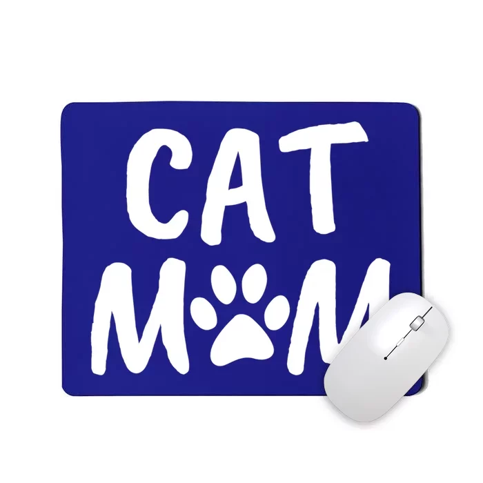 Cat Mom Gift And Cute Gift Kitty Paw Design Mousepad