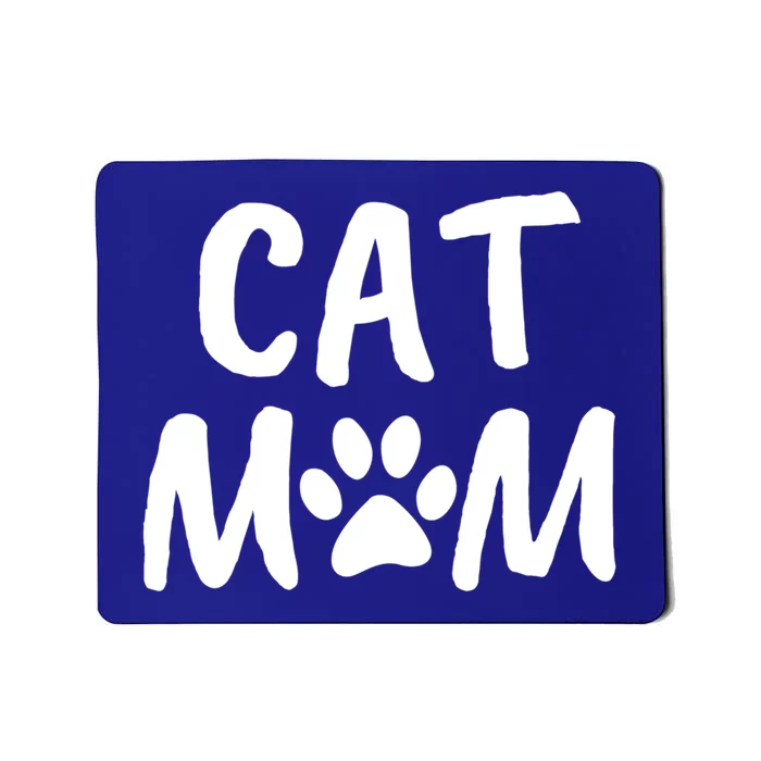 Cat Mom Gift And Cute Gift Kitty Paw Design Mousepad