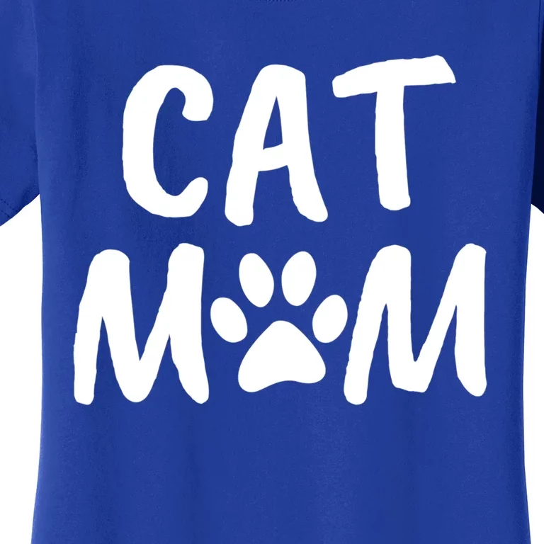 Cat Mom Gift And Cute Gift Kitty Paw Design Women's T-Shirt