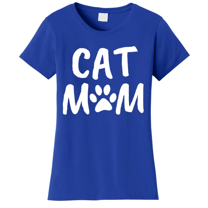 Cat Mom Gift And Cute Gift Kitty Paw Design Women's T-Shirt