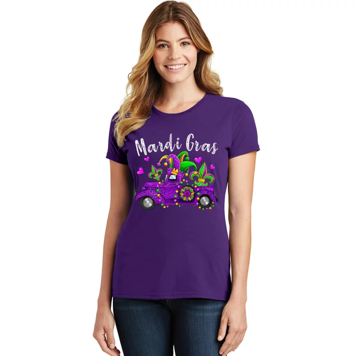 CooI Mardi Gras With Truck Mardi Gras Costume Women's T-Shirt