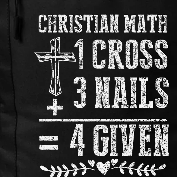 Christian Math God Worshiper Christ Follower Religion Daily Commute Backpack