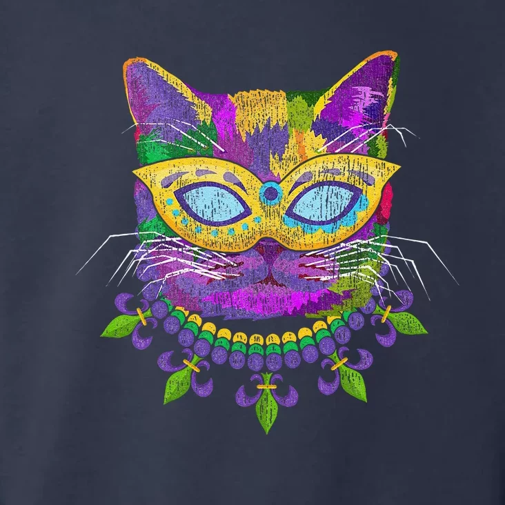 Cat Mardi Gras Toddler Hoodie