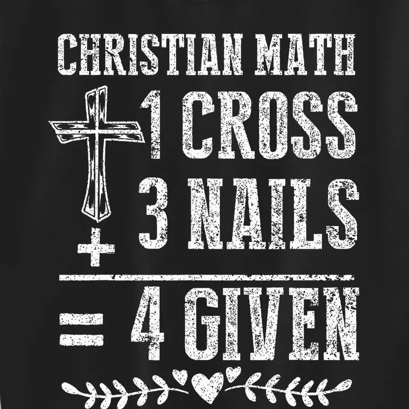 Christian Math God Worshiper Christ Follower Religion Kids Sweatshirt