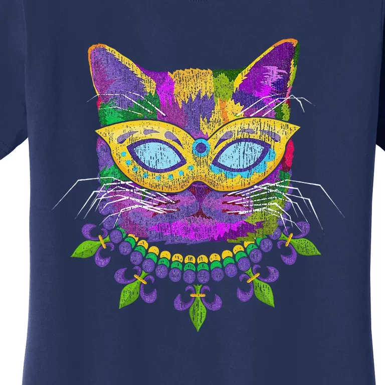 Cat Mardi Gras Women's T-Shirt