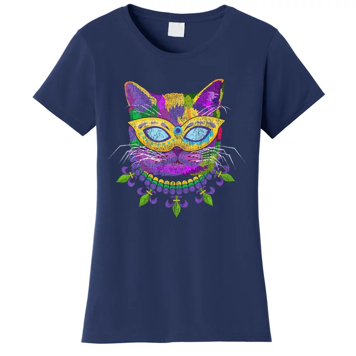 Cat Mardi Gras Women's T-Shirt